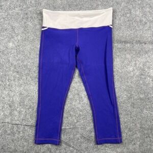 Lululemon High Waist Leggings Women's Size 8 Striped Stretch Athletic